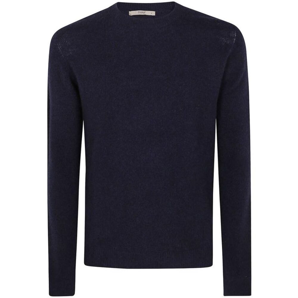 NUUR Men's Fine Knit Crew Neck Sweater Men BLUE Sweaters & Cardigans